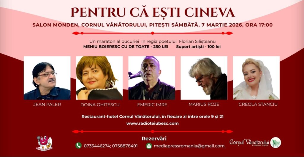 Jean Paler & Invitați Speciali – Spectacol Live 7 Martie 2026 Pitești